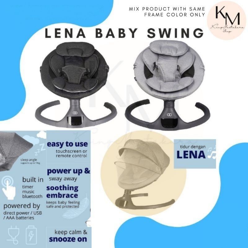 🔥[HOT ITEM]🔥LENA BABY SWING/ROCKERS/BOUNCER(NEWBORN TO 9KG) | Shopee ...