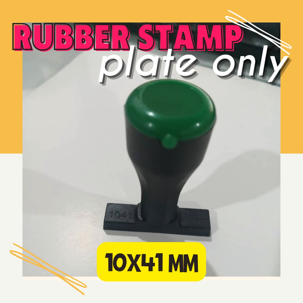 Rubber stamp (plate & holder only) Shopee Malaysia