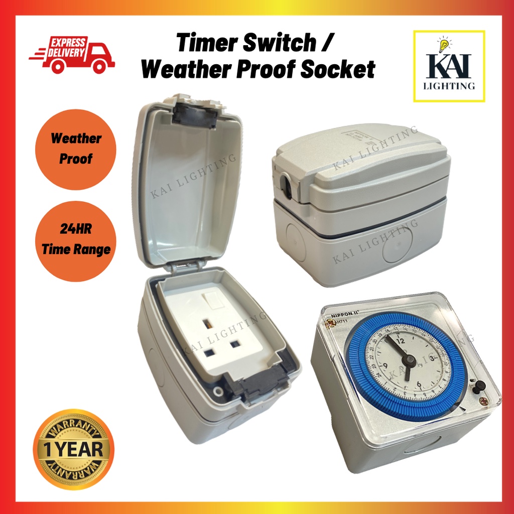 Outdoor deals timer socket