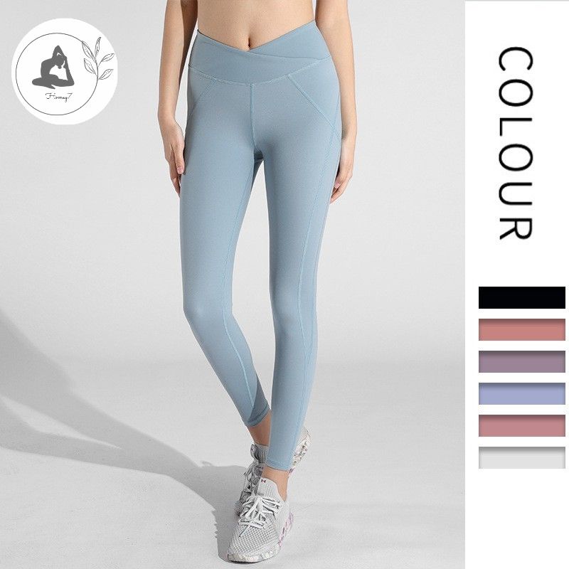 Women Yoga Pants New Design V Shape Tight Fitting High Waist Hip