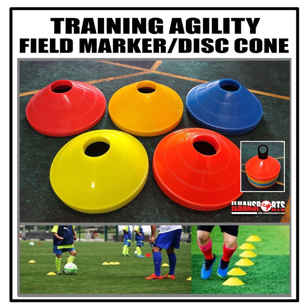 10PCS DISC CONE/FIELD MARKER | TRAINING AGILITY | SPEED | FOOTBALL ...