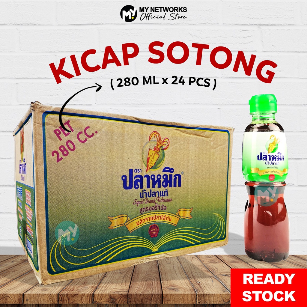 🔥𝗢𝗥𝗜𝗚𝗜𝗡𝗔𝗟 🇹🇭 KICAP SOTONG HALAL 1 KOTAK ( 280ML X 24PCS ) SOS IKAN