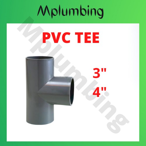 TEE PVC PIPE 3" 4" 80MM 100MM Shopee Malaysia