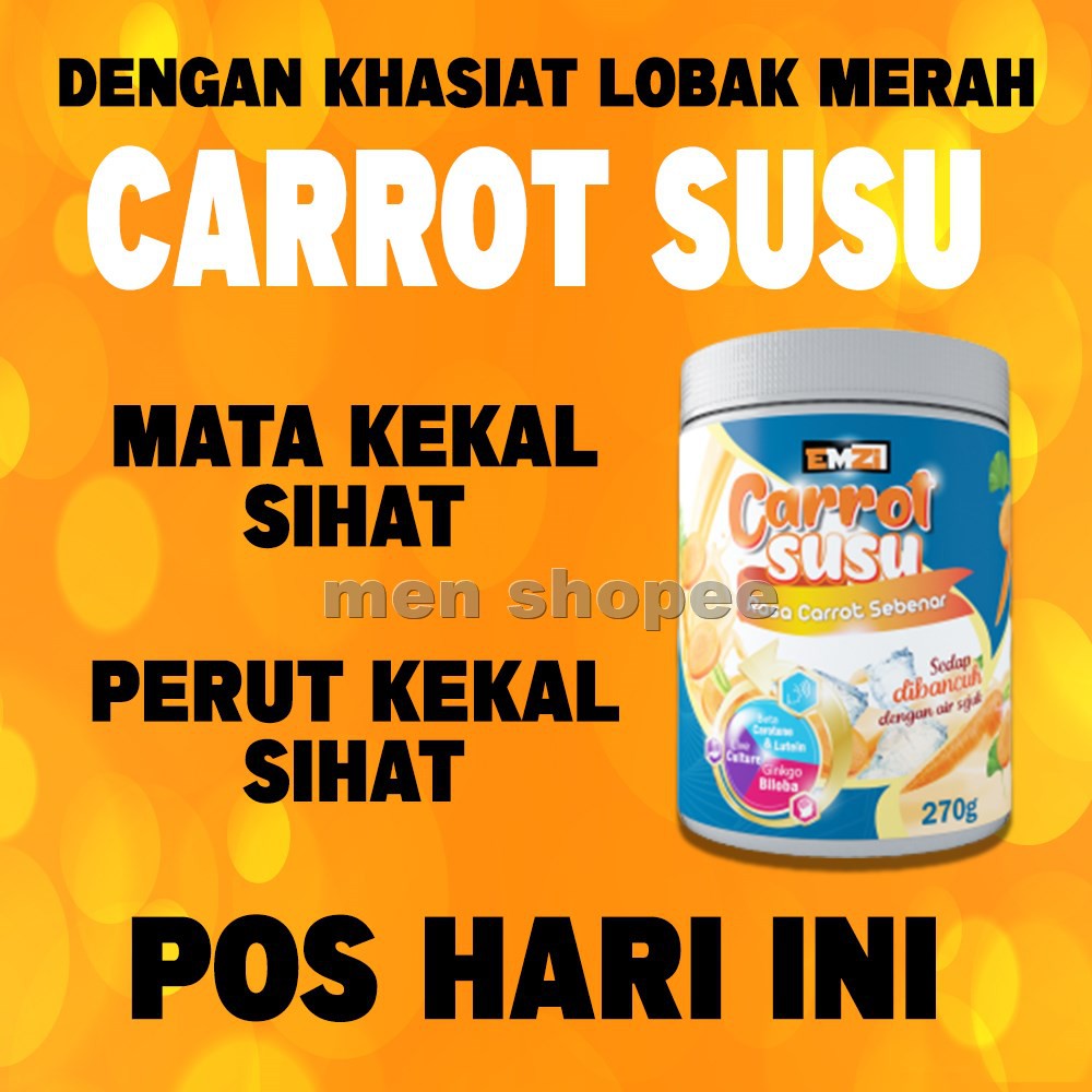 Carrot Susu Emzi ORIGINAL SEDAP!!BERKHASIAT!!!! supplement untuk mata