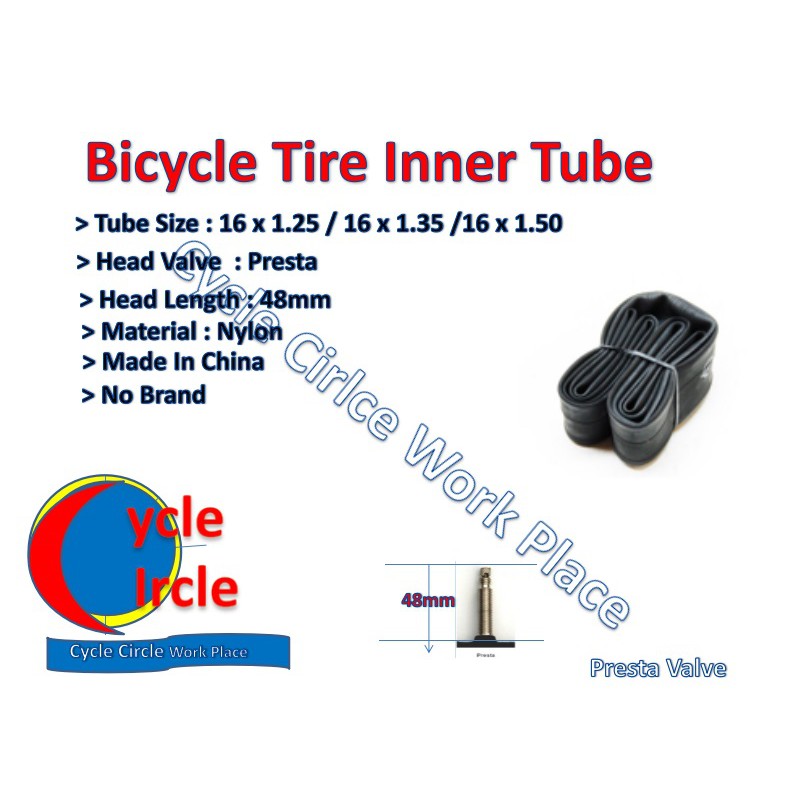 16 x 1.50 inner hot sale tube