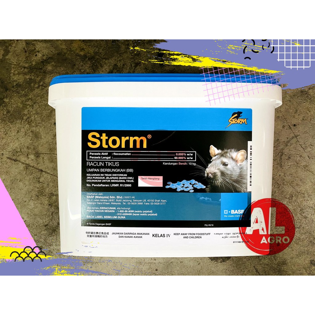 10kg BASF Storm® Rodenticide Rat Bait / Ubat Tikus / 老鼠药 | Shopee Malaysia
