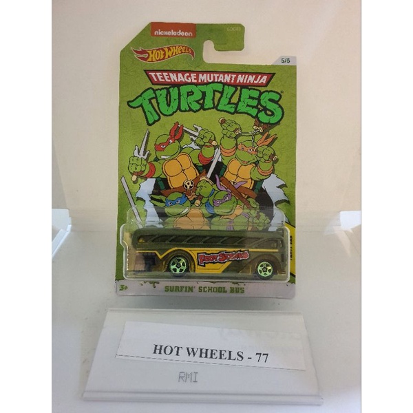 HOT WHEELS TEENAGE MUTANT NINJA TURTLES SURFIN SCHOOL BUS | Shopee Malaysia