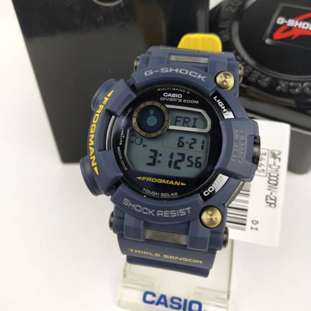 G shock cheap frogman blue