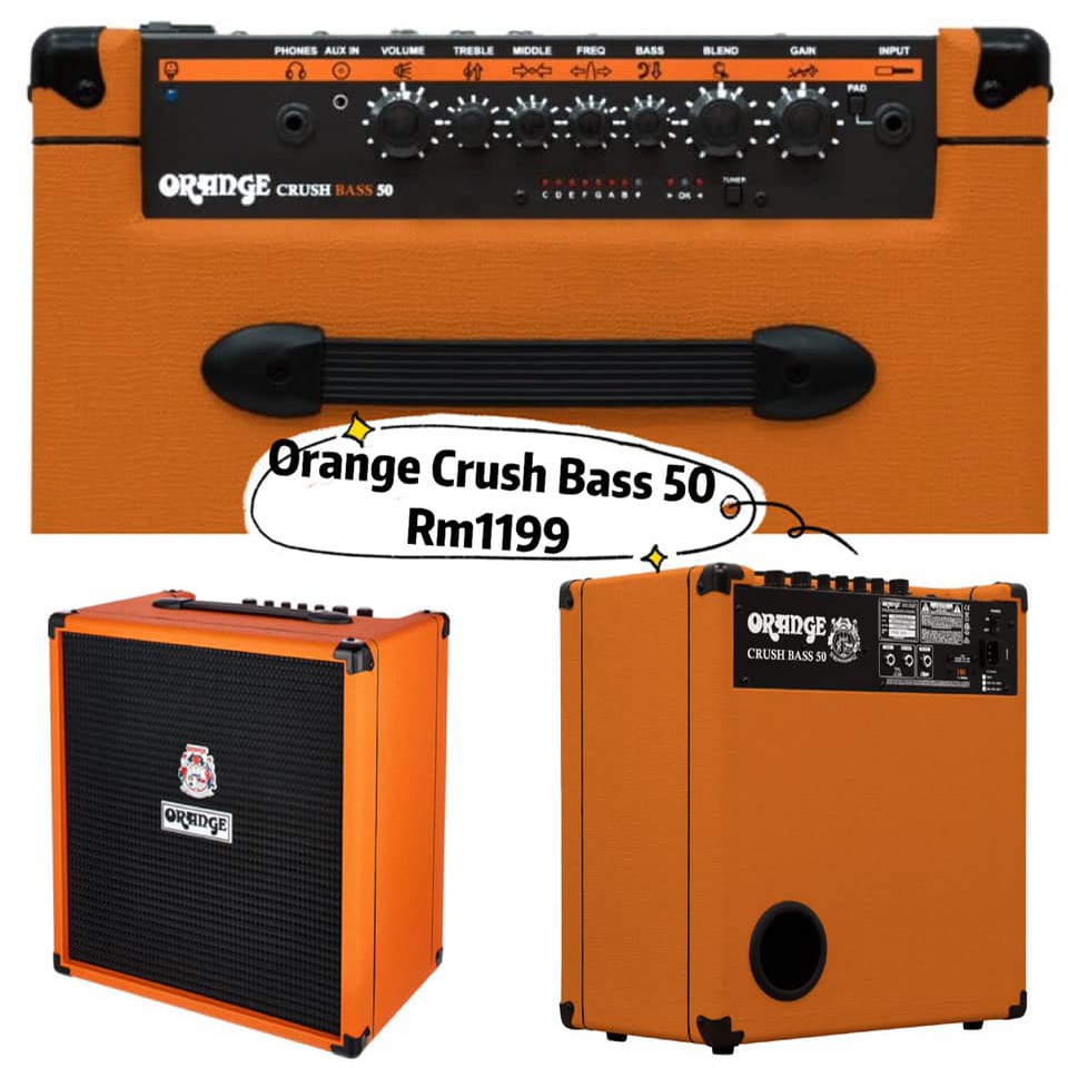 Orange Crush Bass 50w 1x12 Combo