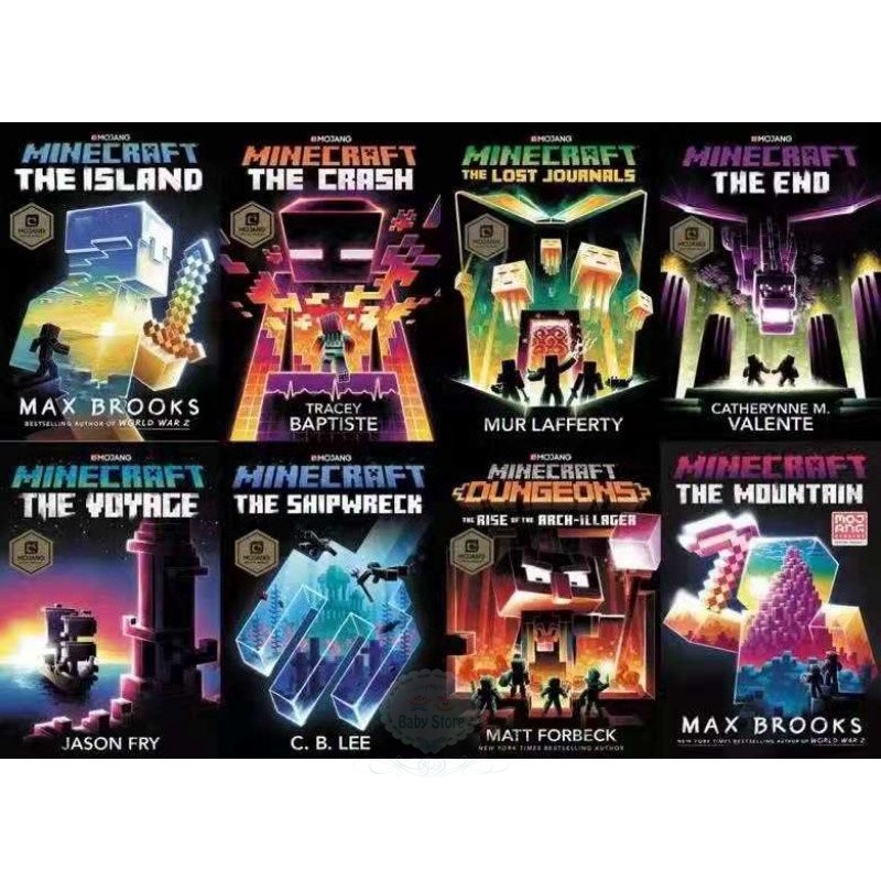 An official Minecraft Novel 8 BOOKS SET | Shopee Malaysia