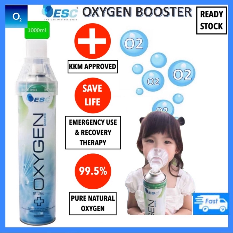 SAVE LIFE ! ESC Portable Oxygen Inhaler Oxygen Tank 1000ml 6 cans ...