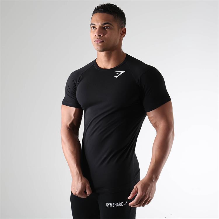 New Men Gyms Fitness Compression t shirt Skinny Elasticity Bodybuilding ...