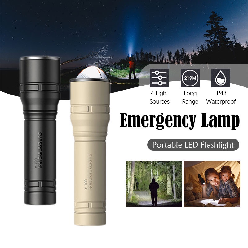 Torcia Ricaricabile Solare Per Escursionismo E Preparazione Emergenze, Luce LED
