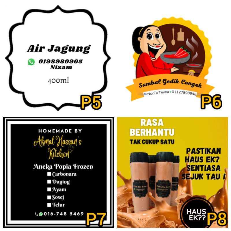 Sticker Product 5cm Petak | Shopee Malaysia