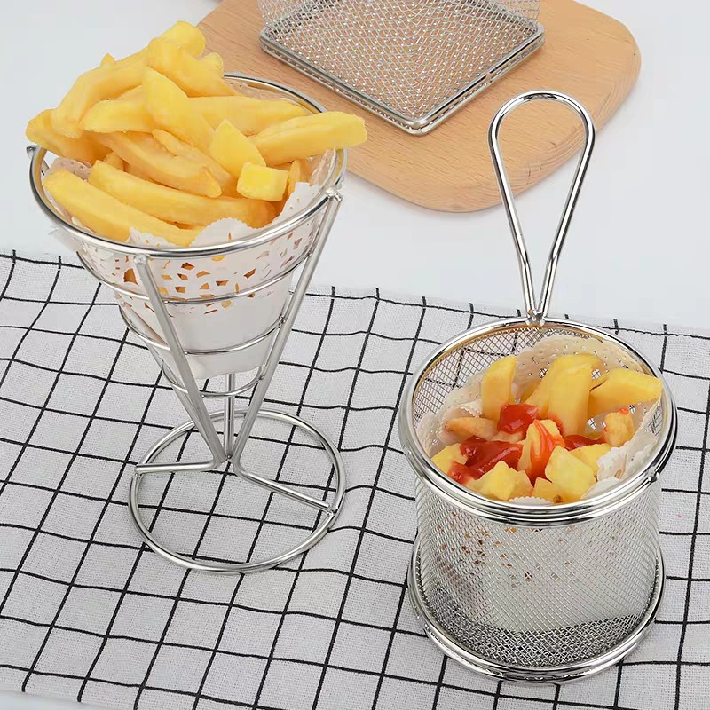 (GSF) Fry Baskets / Conical Basket / Stainless Steel French Fries Mesh