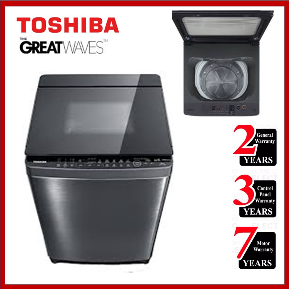 Toshiba Washing Machine 7.0kg Fully Auto AWJ800AM Glass Door Soft Close Door AWJ800 Washer