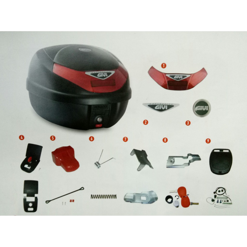 GIVI HARD BAGS (BOX) PARTS box spare part MOTORCYCLE Shopee Malaysia