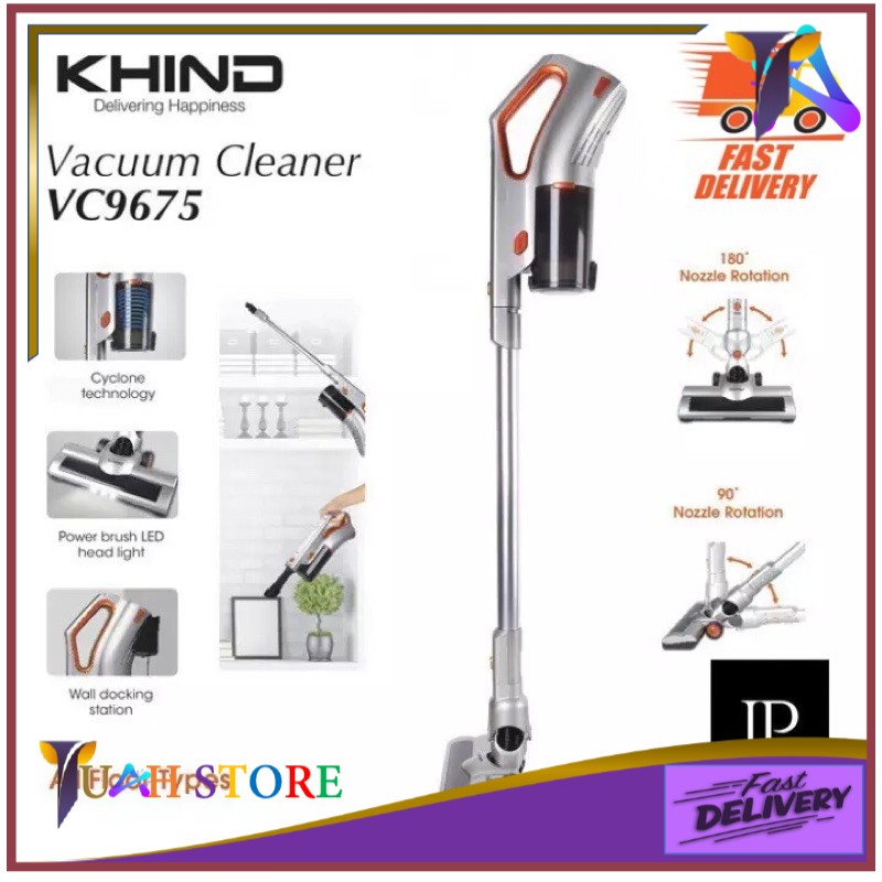 KHIND CORDLESS VACUUM VC9675 BAGLESS Shopee Malaysia