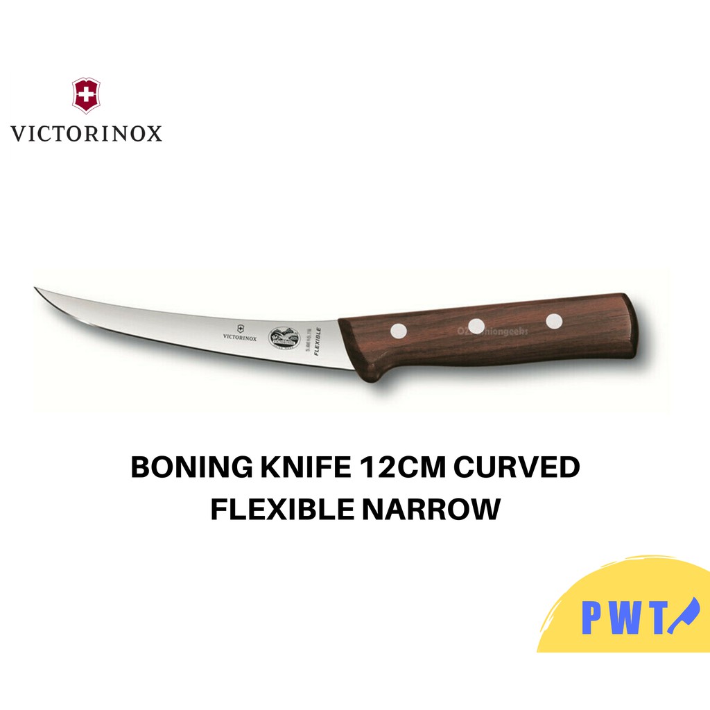 Victorinox Boning Knife - Curved 12cm Blade, Wood Handle