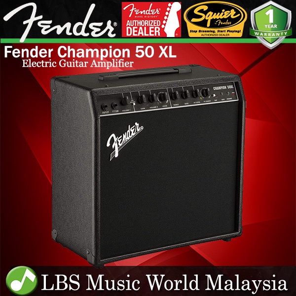 Fender Champion 50 XL 2 Channel 50 Watts 120V Electric Guitar Amplifier