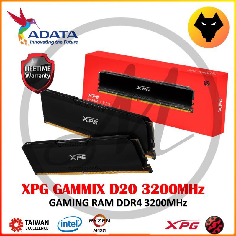 Xpg Gammix D20 Xpg 32 Gb Ram Ram Ddr4 Gammix D20 32 GB XPG Gammix D20