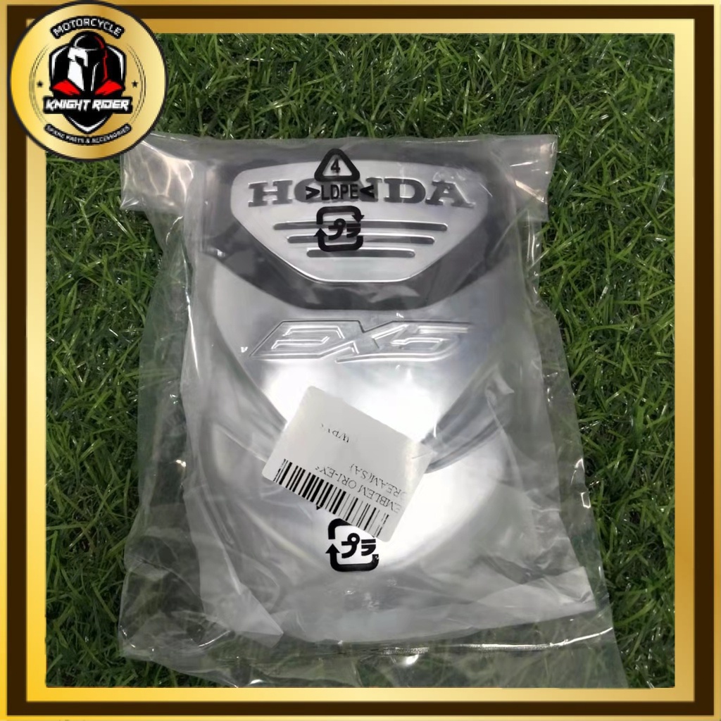 ORIGINAL EMBLEM HONDA EX5 DREAM HORN EMBLEM LOGO PENAL EX5 NEW CHROME ...