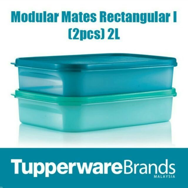 Tupperware modular mate rectangular 2L (2pcs) | Shopee Malaysia