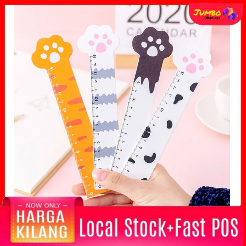JM Cartoon Cat paw Ruler Stationery | Shopee Malaysia