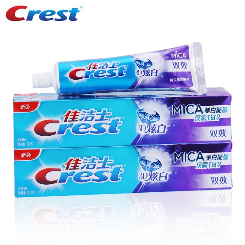Crest 3D White Toothpaste Mica DoubleEffect Toothpaste Whitening
