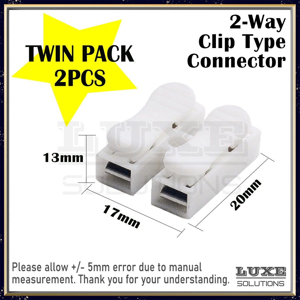 👍100 Copper👍 PVC Connector / Clip Type Connector for wiring & cable