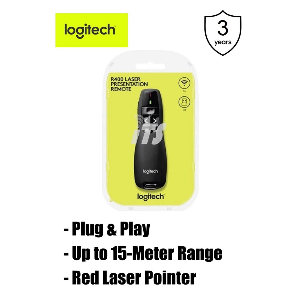 Logitech Wireless Presenter (R400) Shopee Malaysia