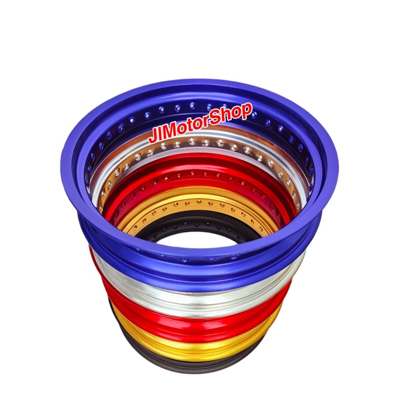 MERAH HITAM Wide Rims 250 300 350 Rossi WM / Red Black Blue Silver Gold ...