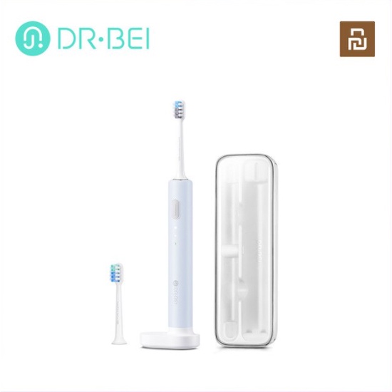 DR·BEI Xiaomi MIJA bet-c01 Dr-Bei/C1/C2/C3/S7/E5/E0/BETS03/E3/BETS01/BET  C01 series toothbrush head DR·BEI Electric Toothbrush Sonic Soft Refill  Tooth DR·BEI Brush Head Replacement 4 Pcs Blue(Sensitive）