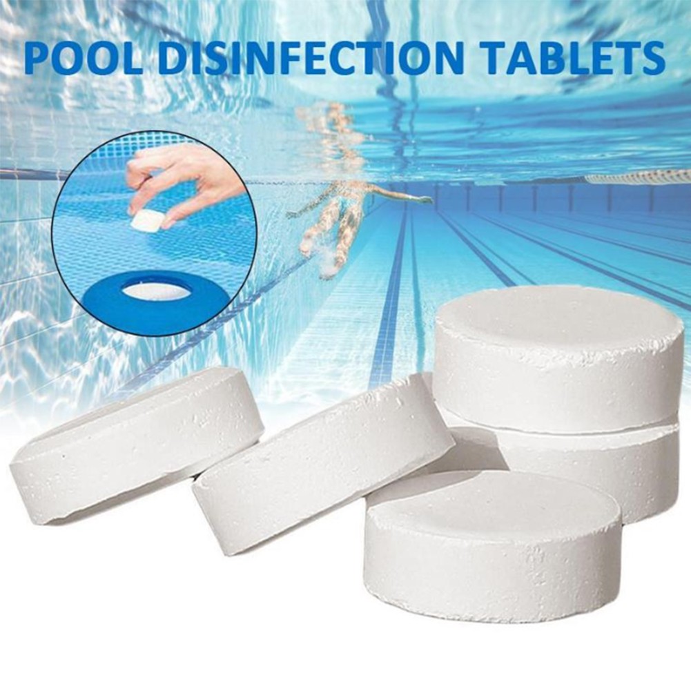 6 pieces of swimming pool instant disinfection tablets chlorine dioxide