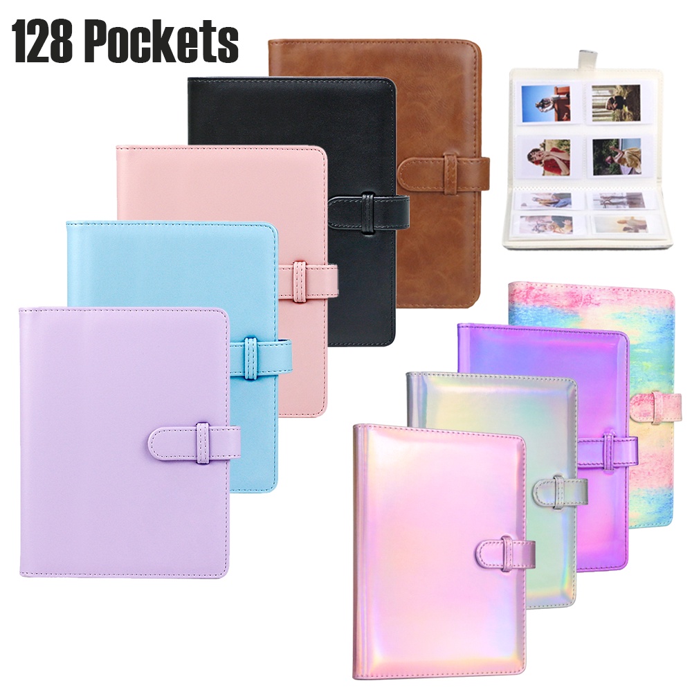 【Free Sticker】128 Pockets 3-Inch Mini Film Album Photo Book - Fujifilm ...