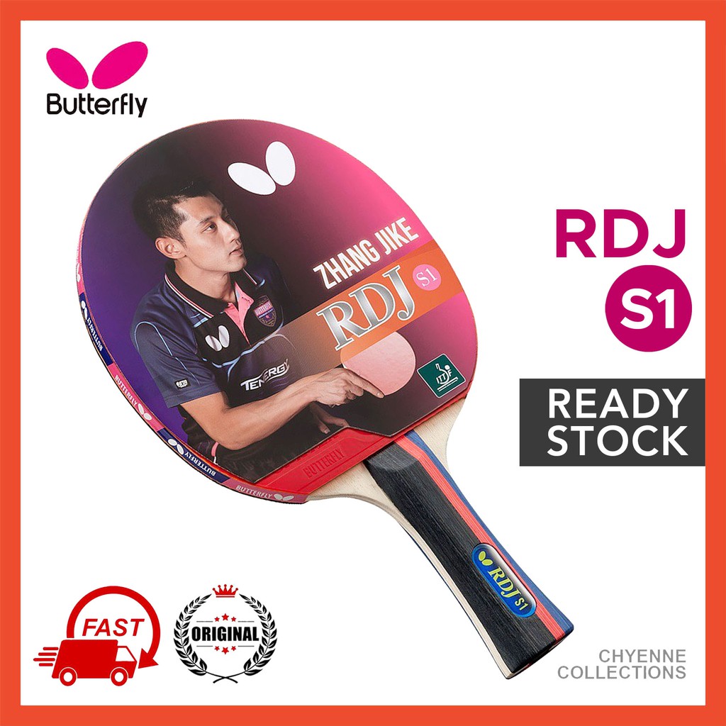 ORIGINAL Butterfly RDJ S1 Racket • Table Tennis Shakehand Ping Pong Bat ...