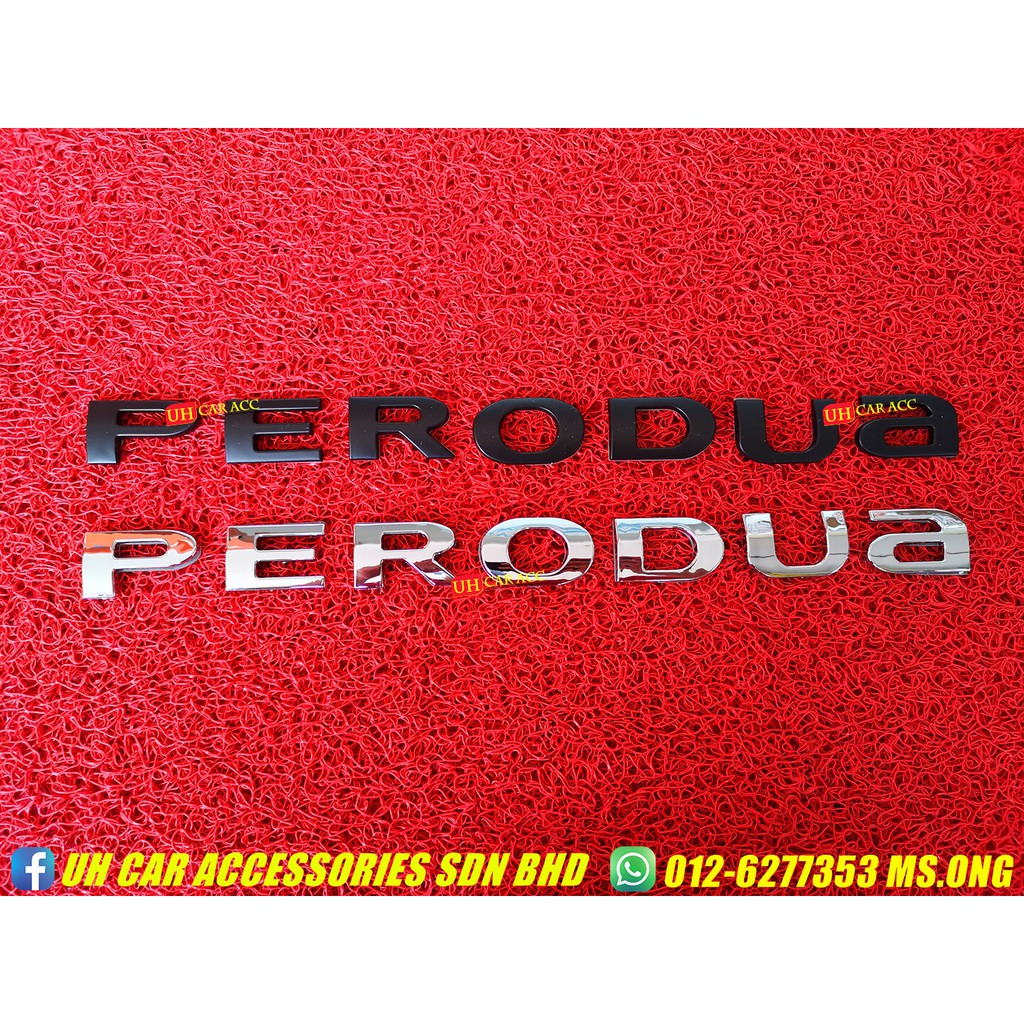 Perodua Bezza Axia Myvi Ativa Aruz Universal Front & Rear Bonnet Word ...