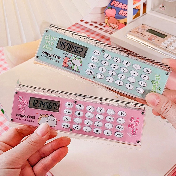 AGL Multifunctional Creative Dual Use Ruler with Calculator HM357