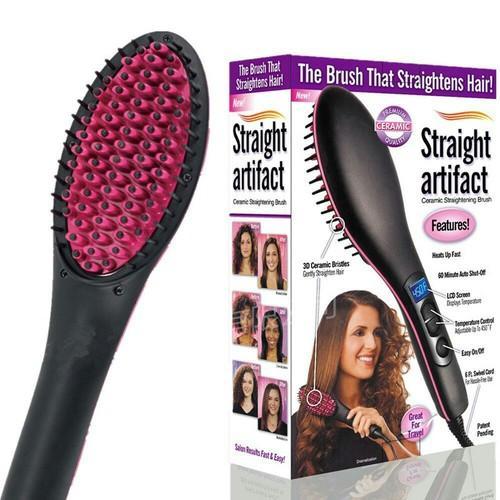 Simply Straight Hair Brush Heated Ceramic Hair Brush Shopee Malaysia