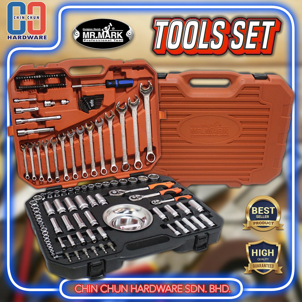 Mr.Mark 137pcs Socket Wrenches Set MK-TOL-46137-06P | Shopee Malaysia