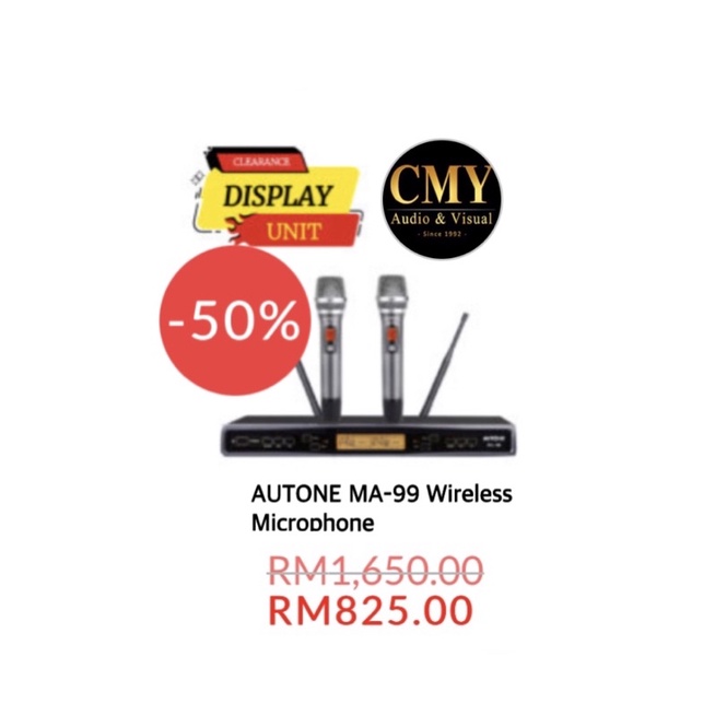 AUTONE MA99 WIRELESS MICROPHONE 1SET Shopee Malaysia