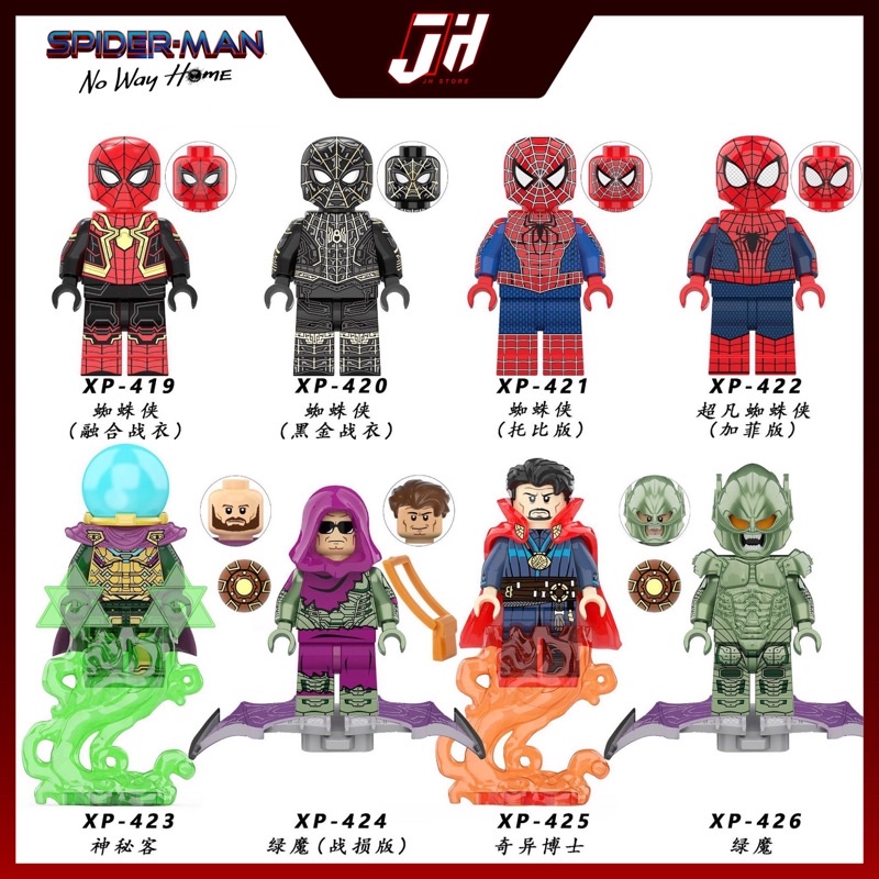 Spiderman Building Blocks / Spider-Man Mini Building Block / Spiderman ...