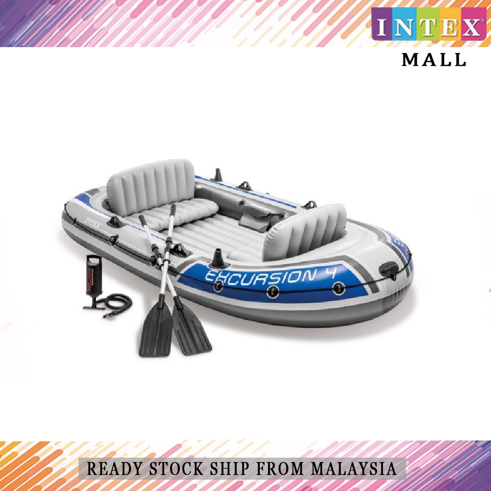 Intex Excursion 4 Inflatable Boat discount ..kl