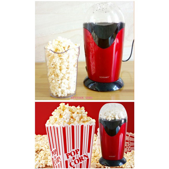New Popcorn Machine Deluxe Commercial Automatic Mini Popcorn Machine ...