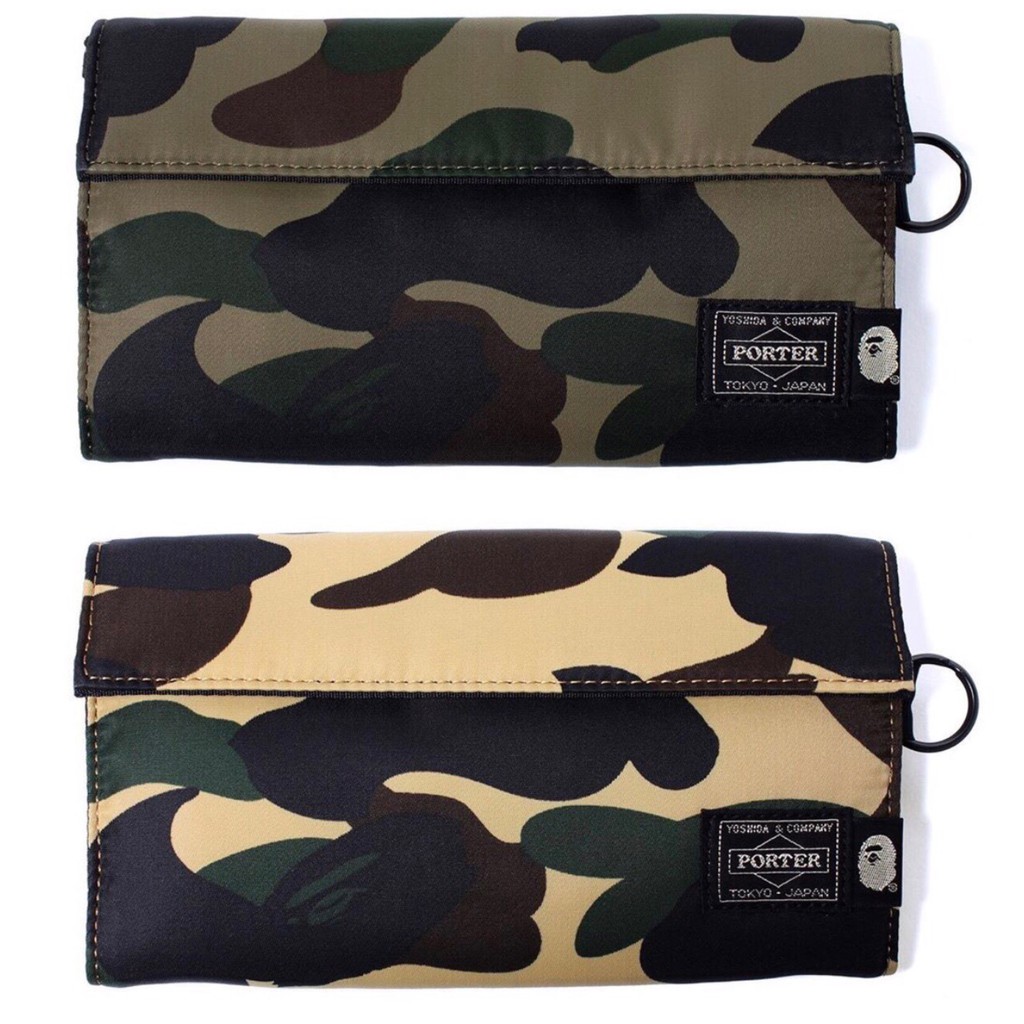 BAPE x Porter 1ST Camo Wallet (Long) | Shopee Malaysia