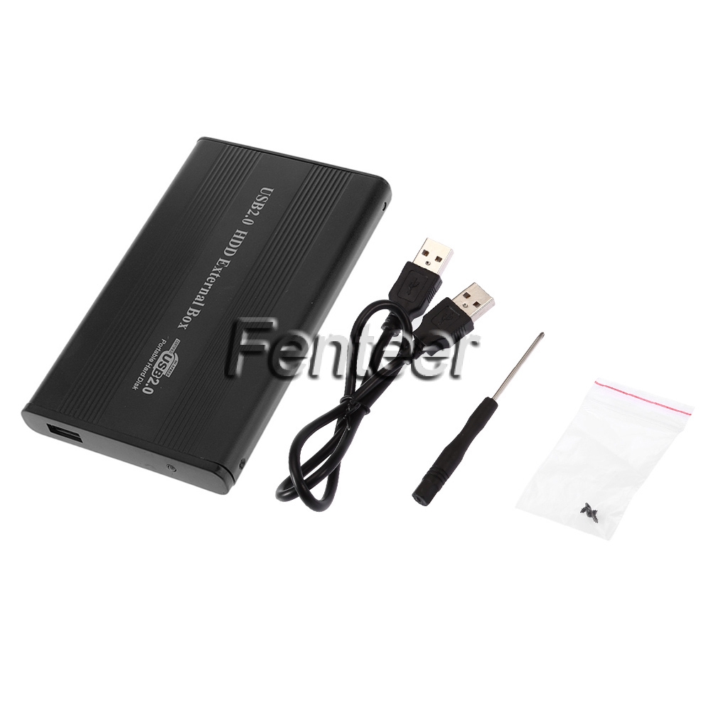 [FenteerMY] HDD Black External HDD 5" PATA Enclosure Case USB2.0