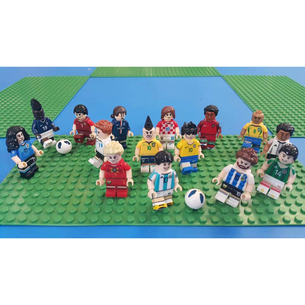 Football / Soccer Players Minifigure (Bricks Figure / Building Blocks ...