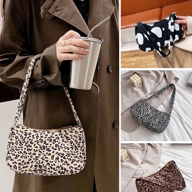 Handbag Shoulder bag Mini canvas bag Sling bag korean style women Baguette bag style Aesthetic handbag Sling Bag Women Shopee Malaysia