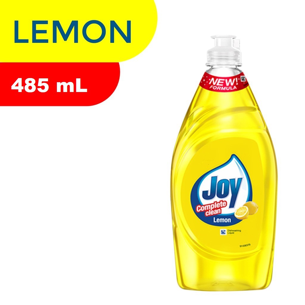 Joy Concentrated Kitchen Dishwashing Liquid Bottle Lemon (485ml) by P&G