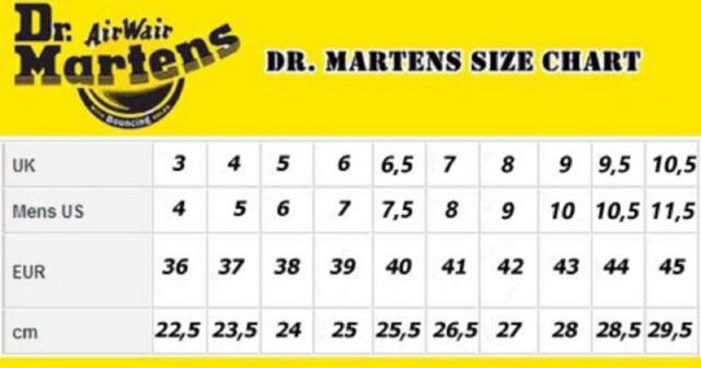 Dr martens cm size best sale